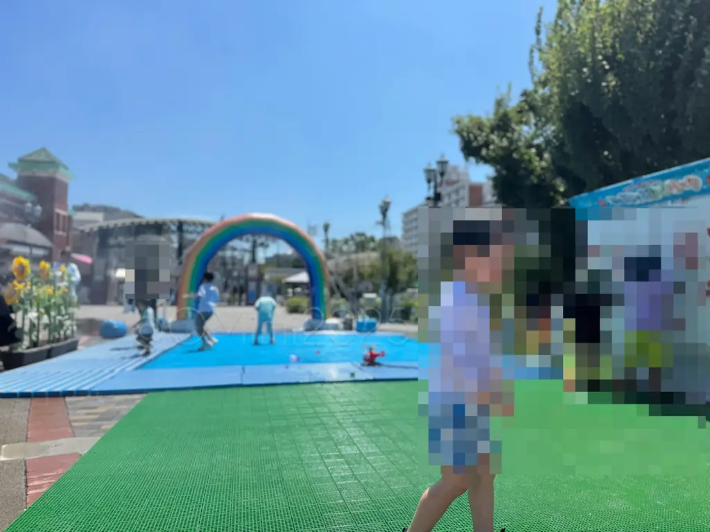 あらかわ遊園。水あそび